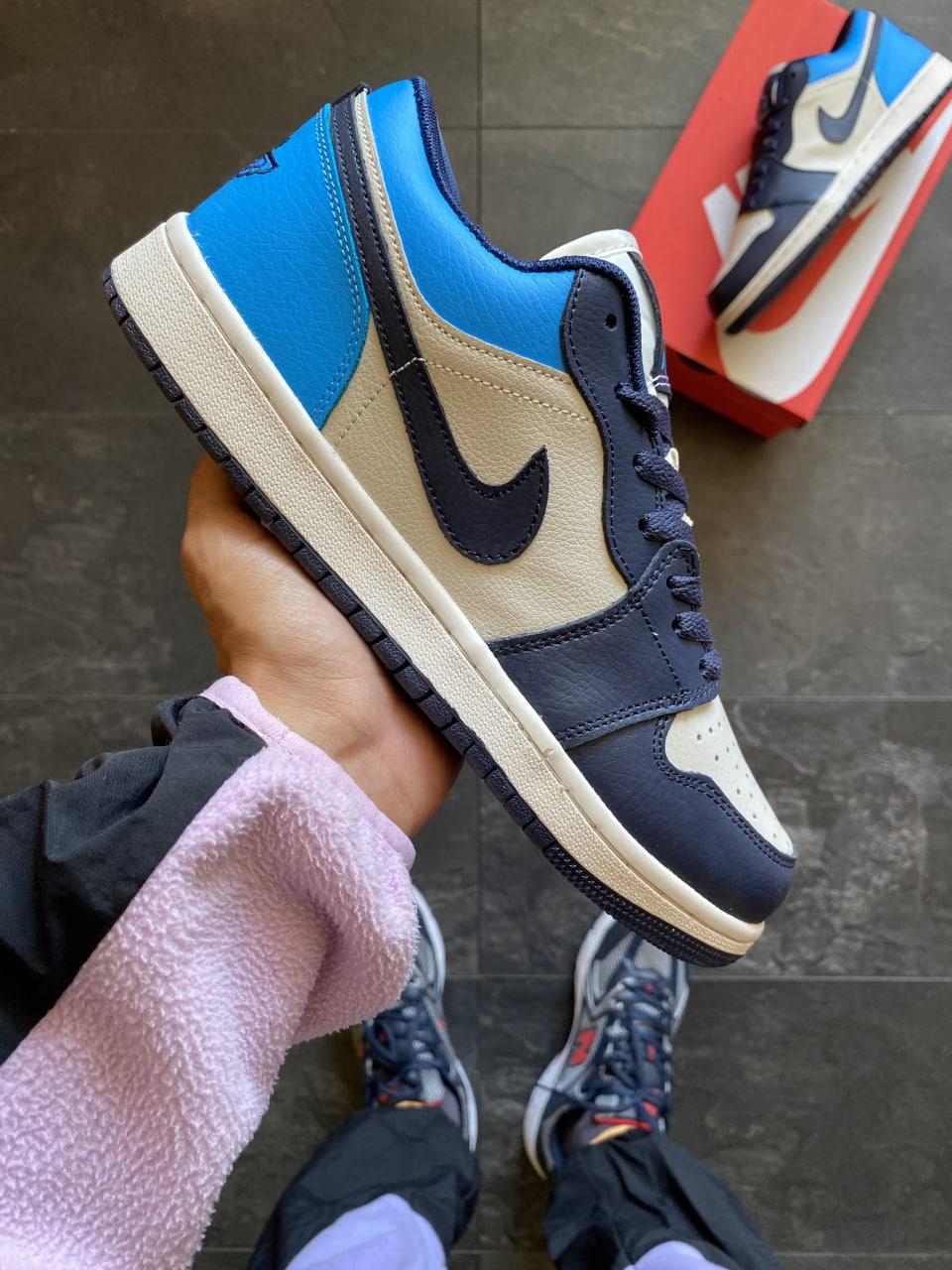 Nike Air Jordan Retro 1 Low Blue White v2
