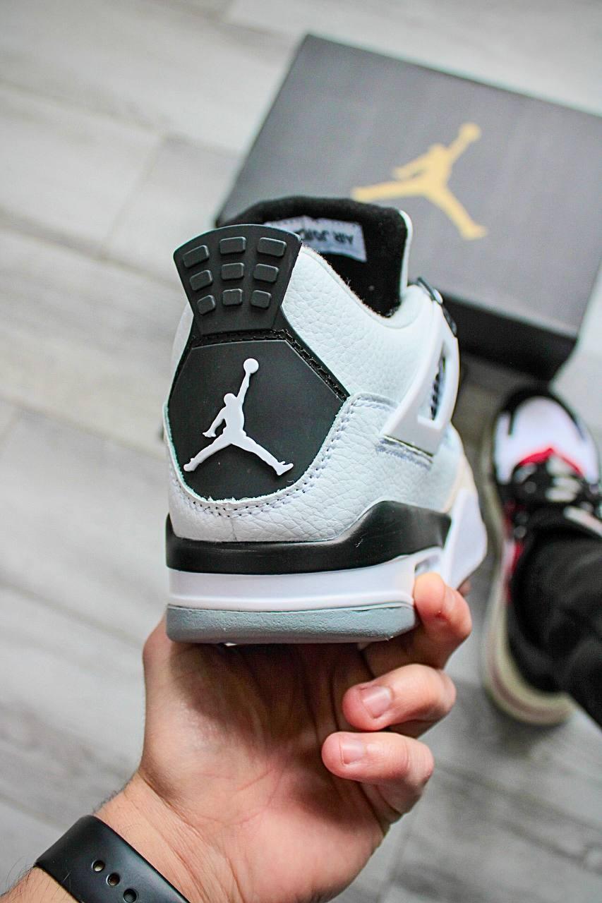 Nike Air Jordan 4 White Black Beige