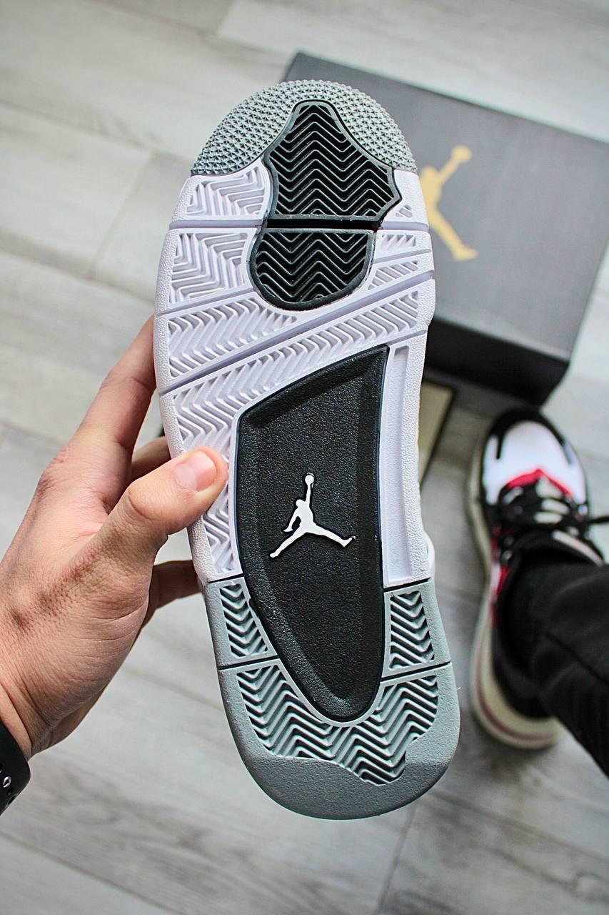 Nike Air Jordan 4 White Black Beige