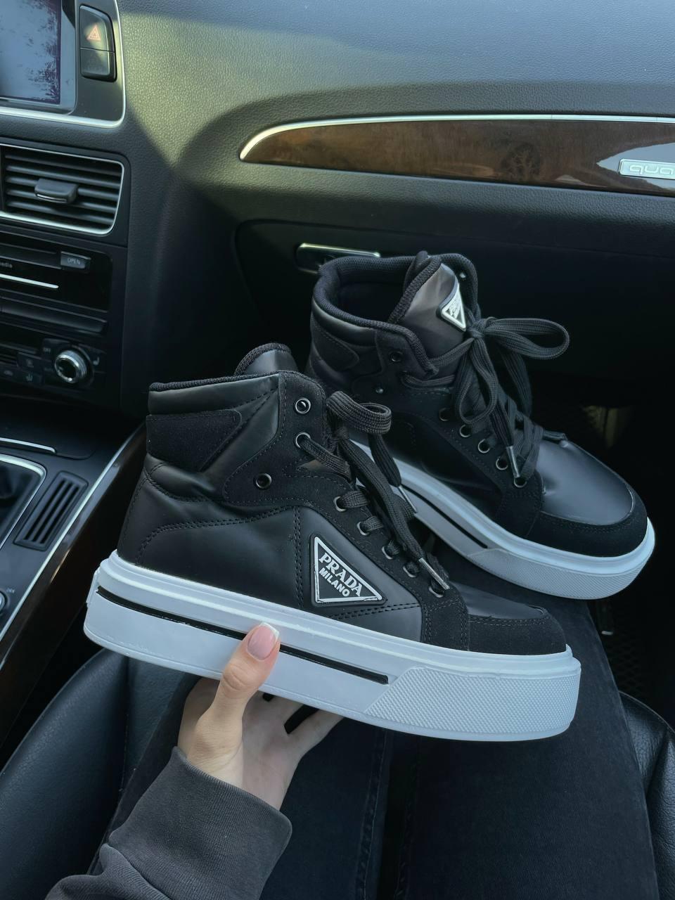 Prada Re-Nylon High Black White