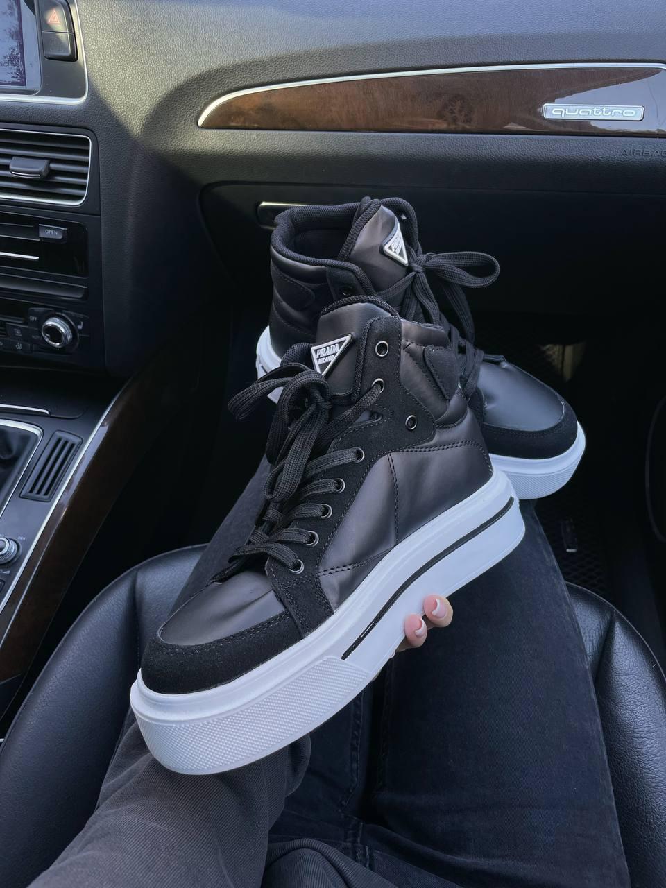 Prada Re-Nylon High Black White