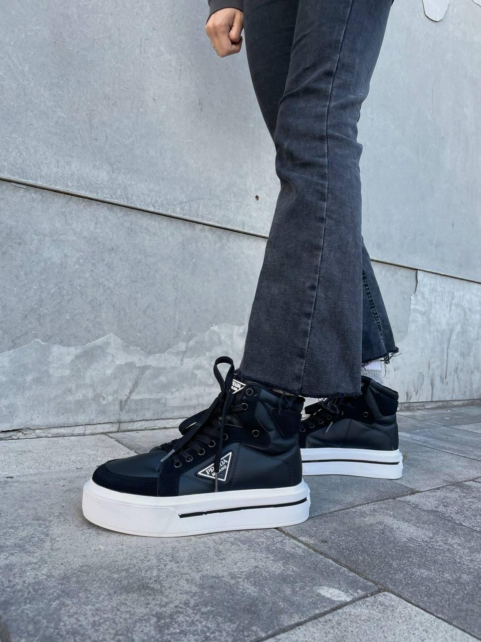 Prada Re-Nylon High Black White