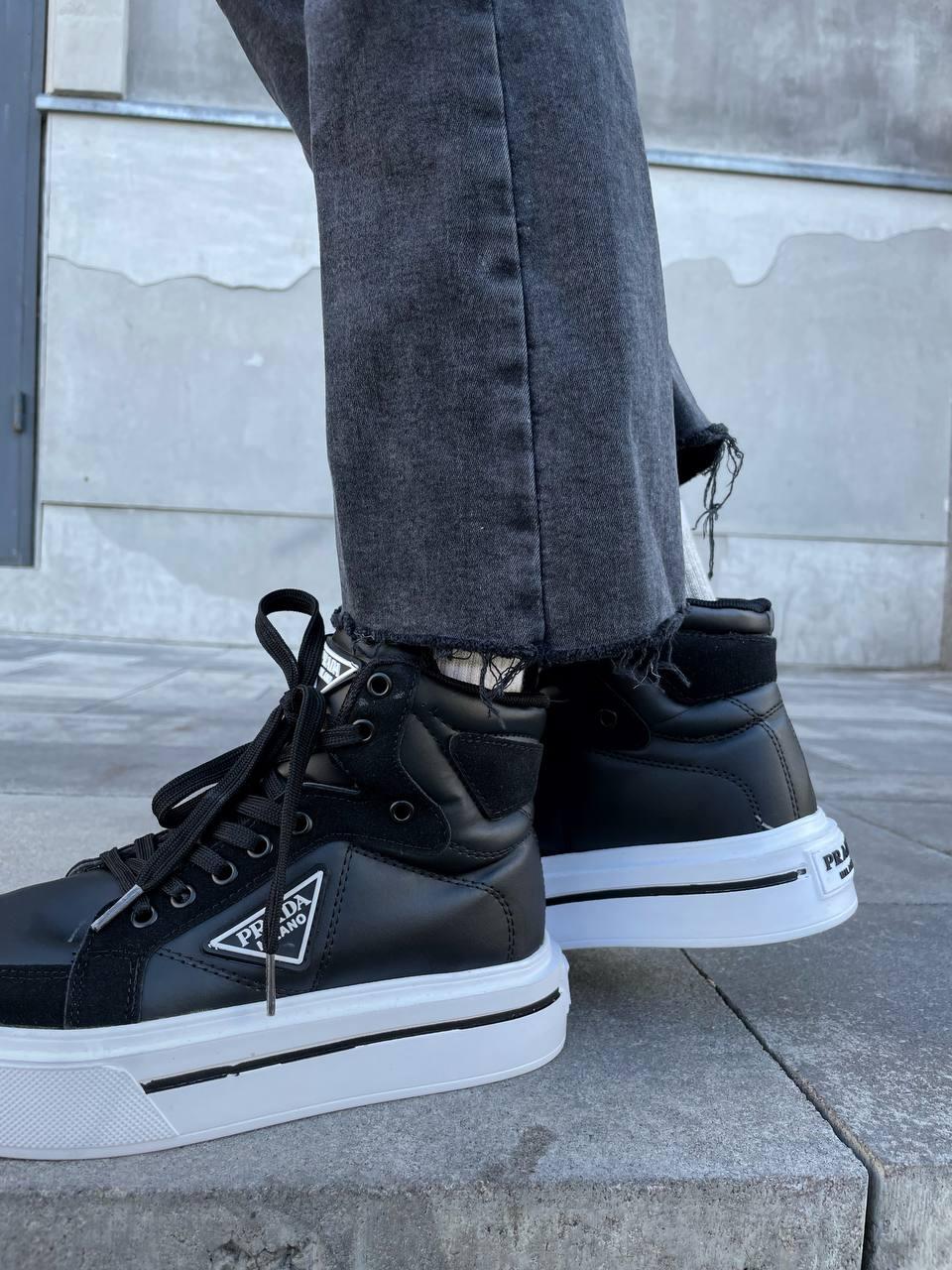 Prada Re-Nylon High Black White