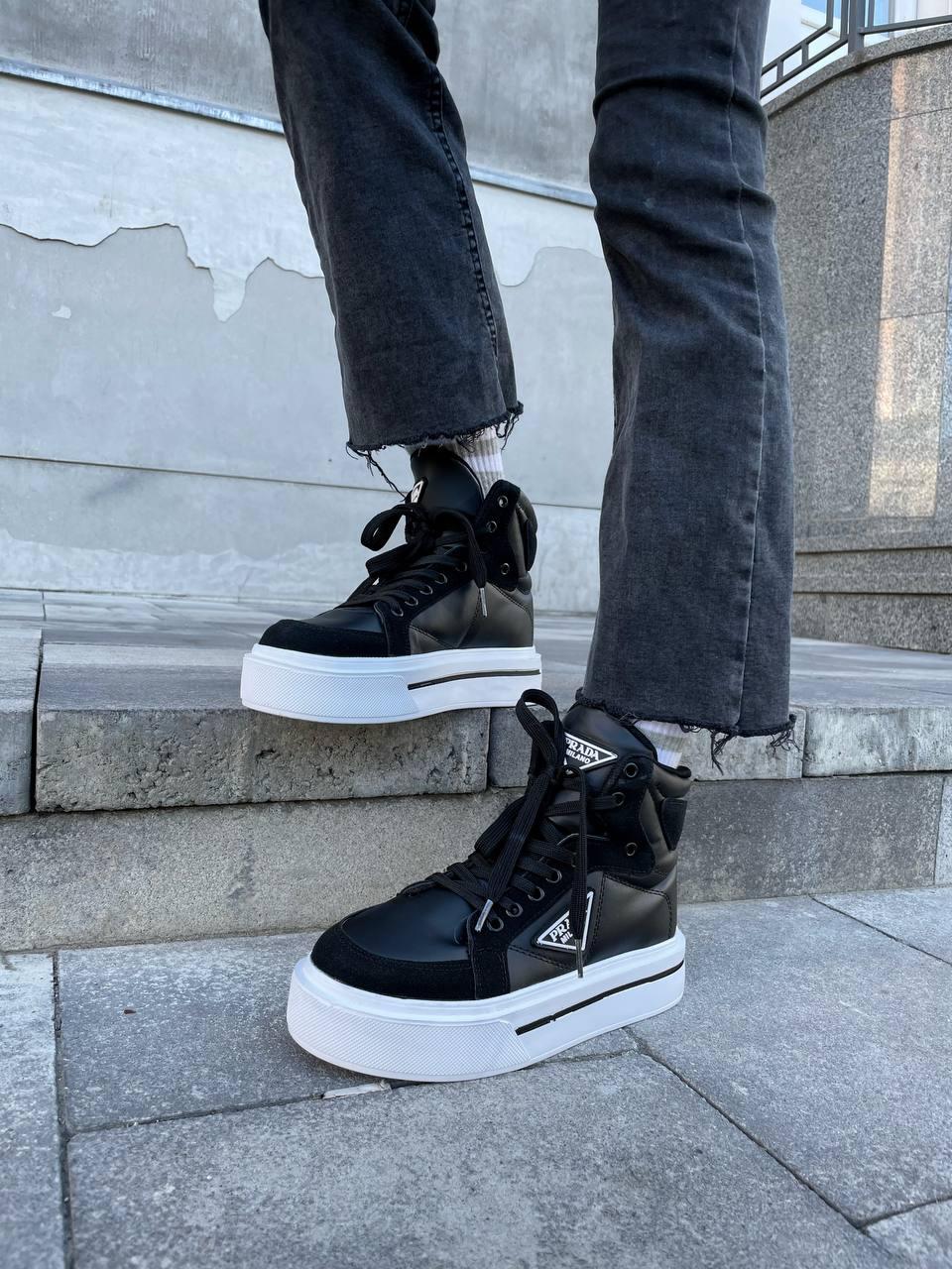 Prada Re-Nylon High Black White
