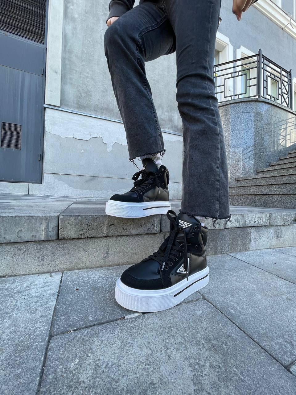 Prada Re-Nylon High Black White