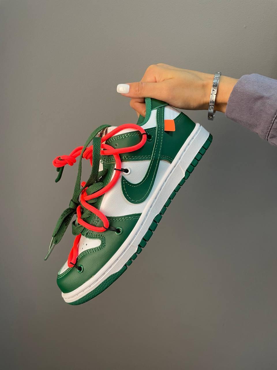 Nike SB Dunk x Off White Pine Green