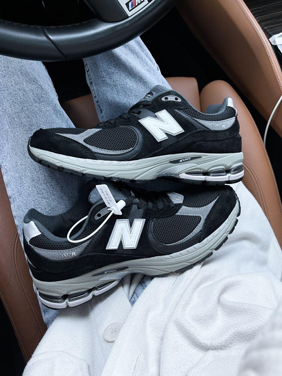 New Balance 2002R Black White