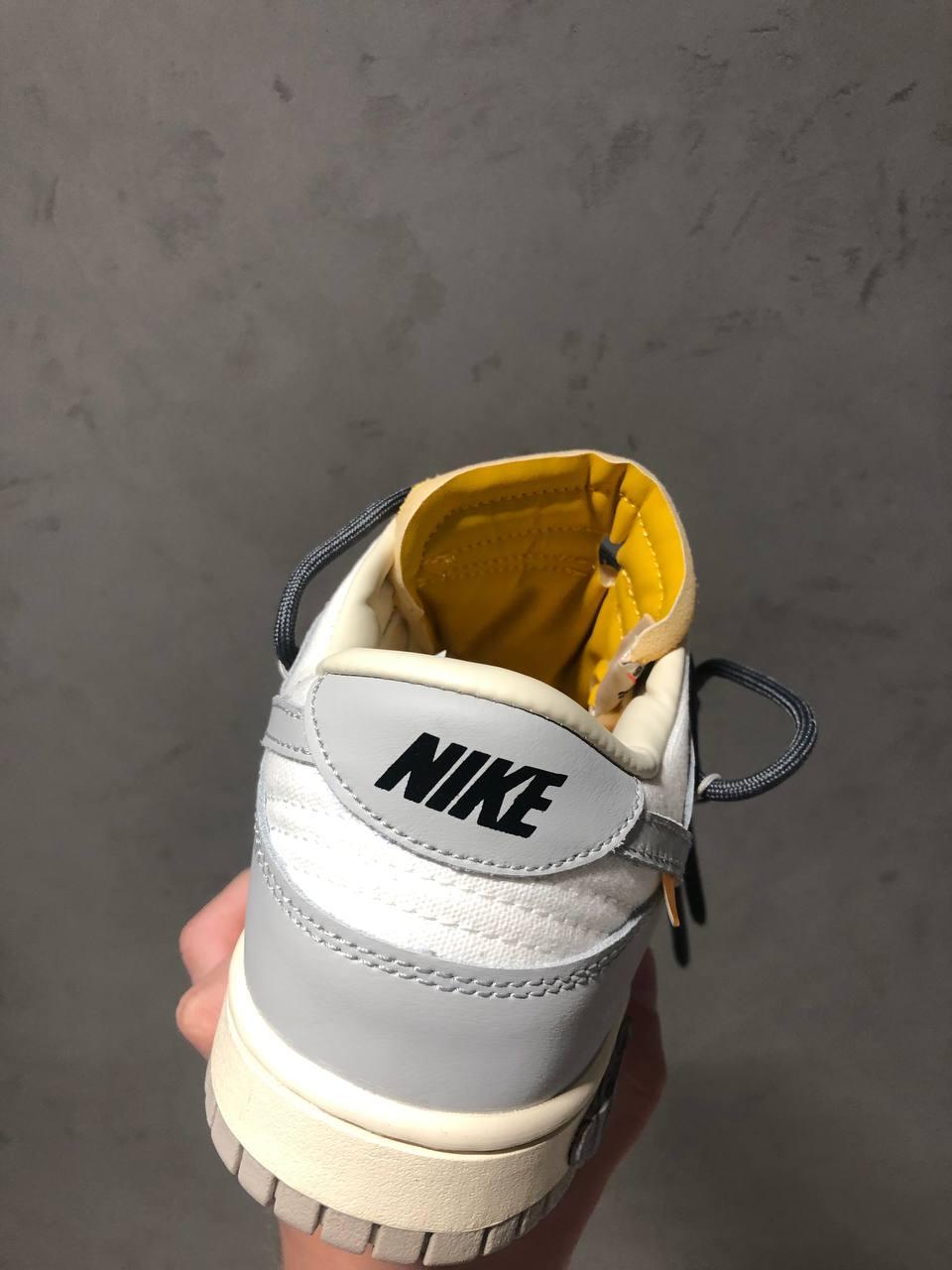 Nike SB Dunk x Off White Grey Black Laces