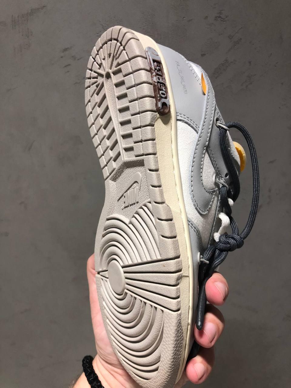 Nike SB Dunk x Off White Grey Black Laces