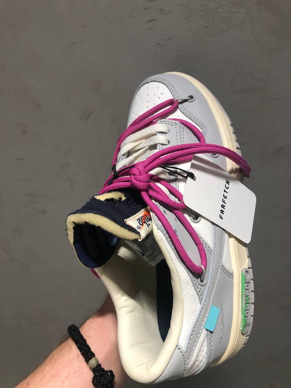 Nike SB Dunk Low OFF-WHITE Purple Laces