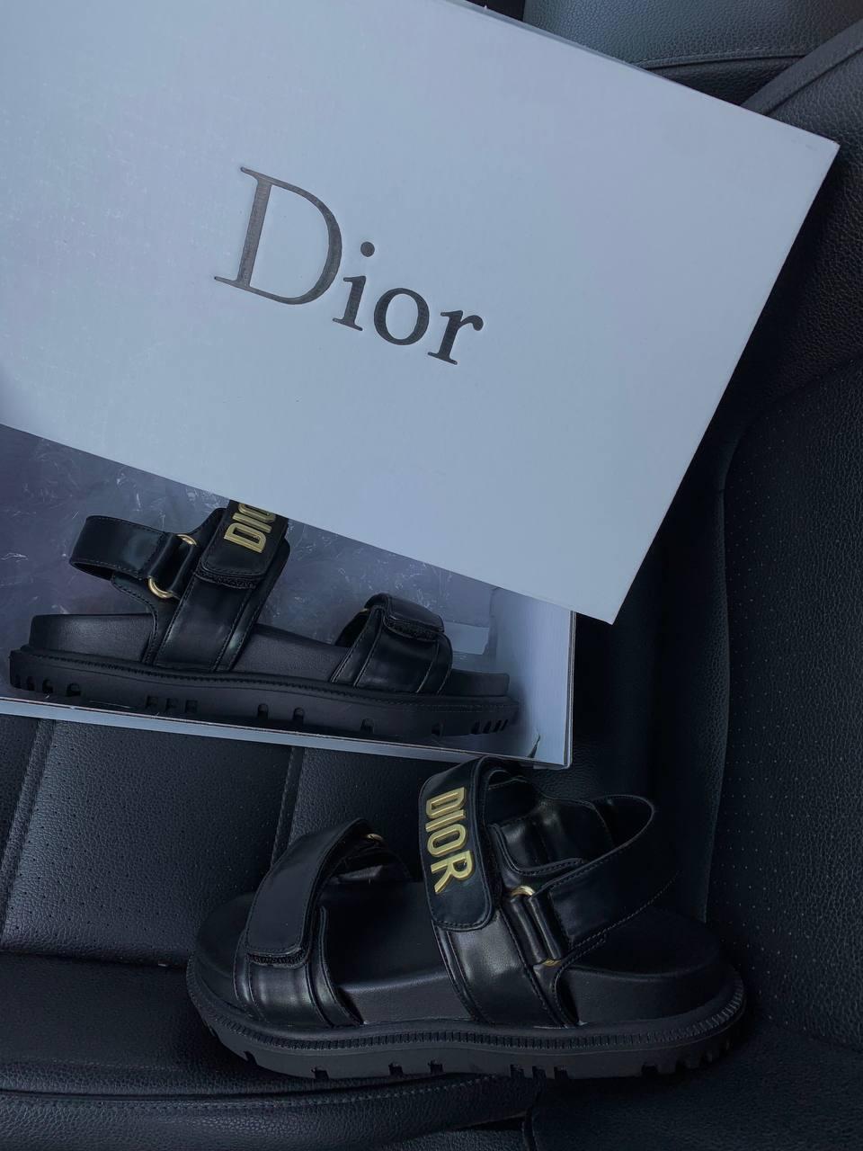 Dior Sandals Black Gold