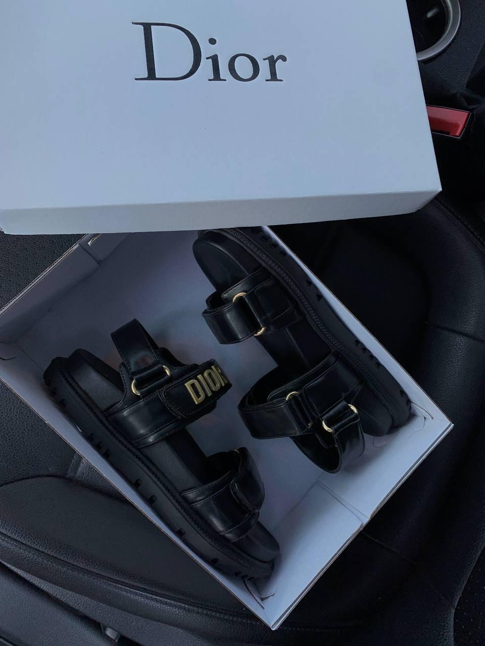 Dior Sandals Black Gold