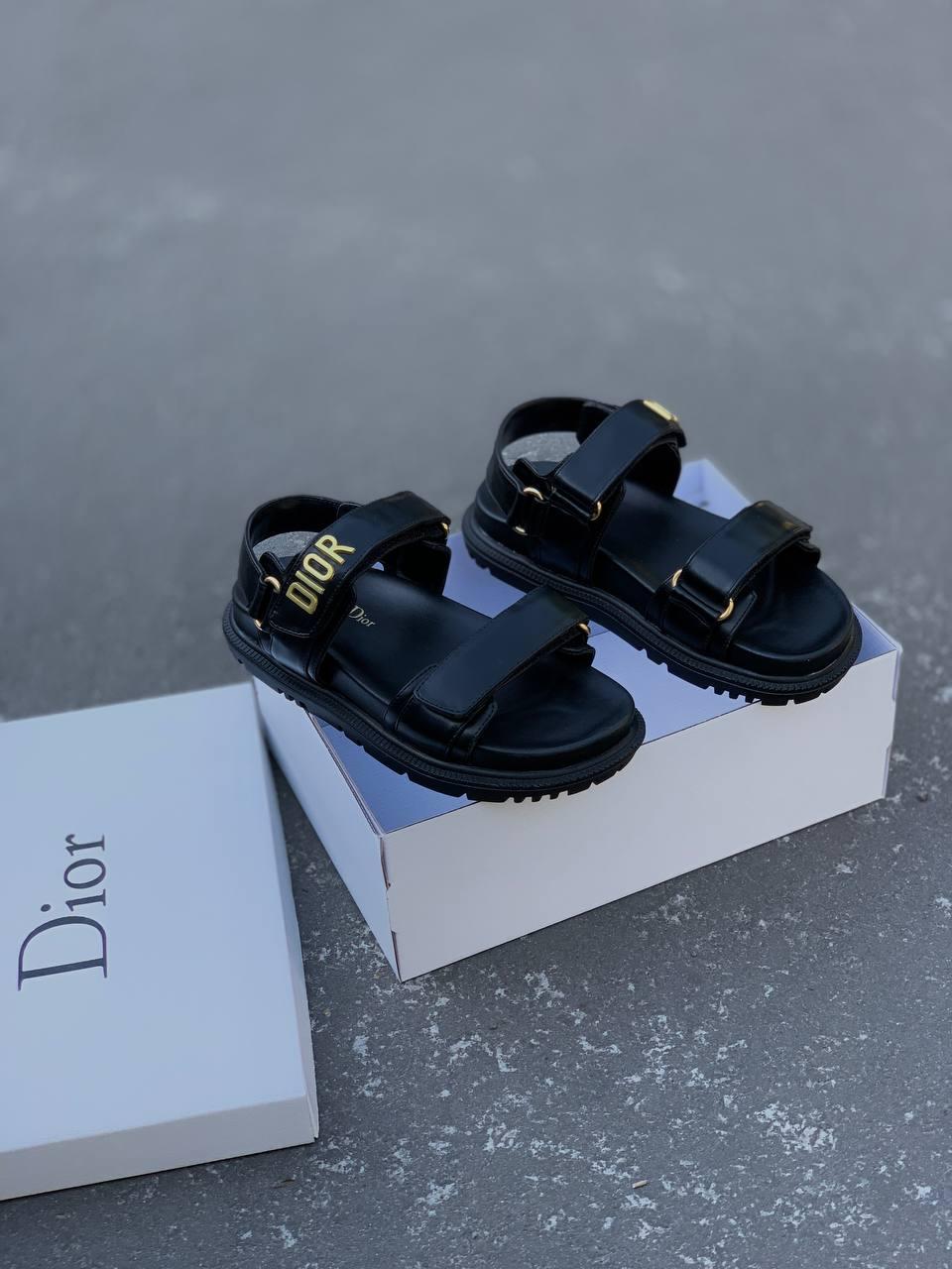 Dior Sandals Black Gold