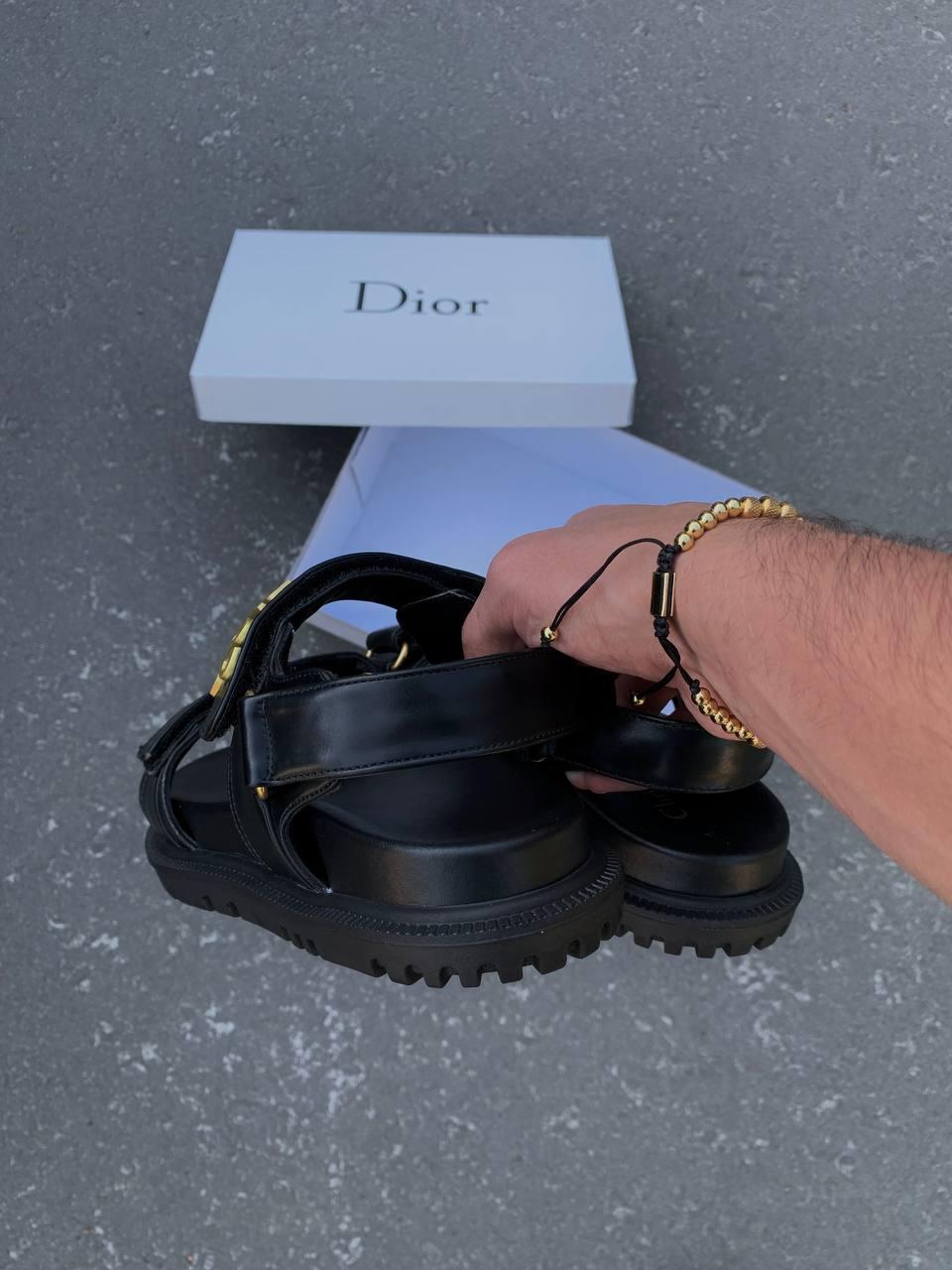 Dior Sandals Black Gold