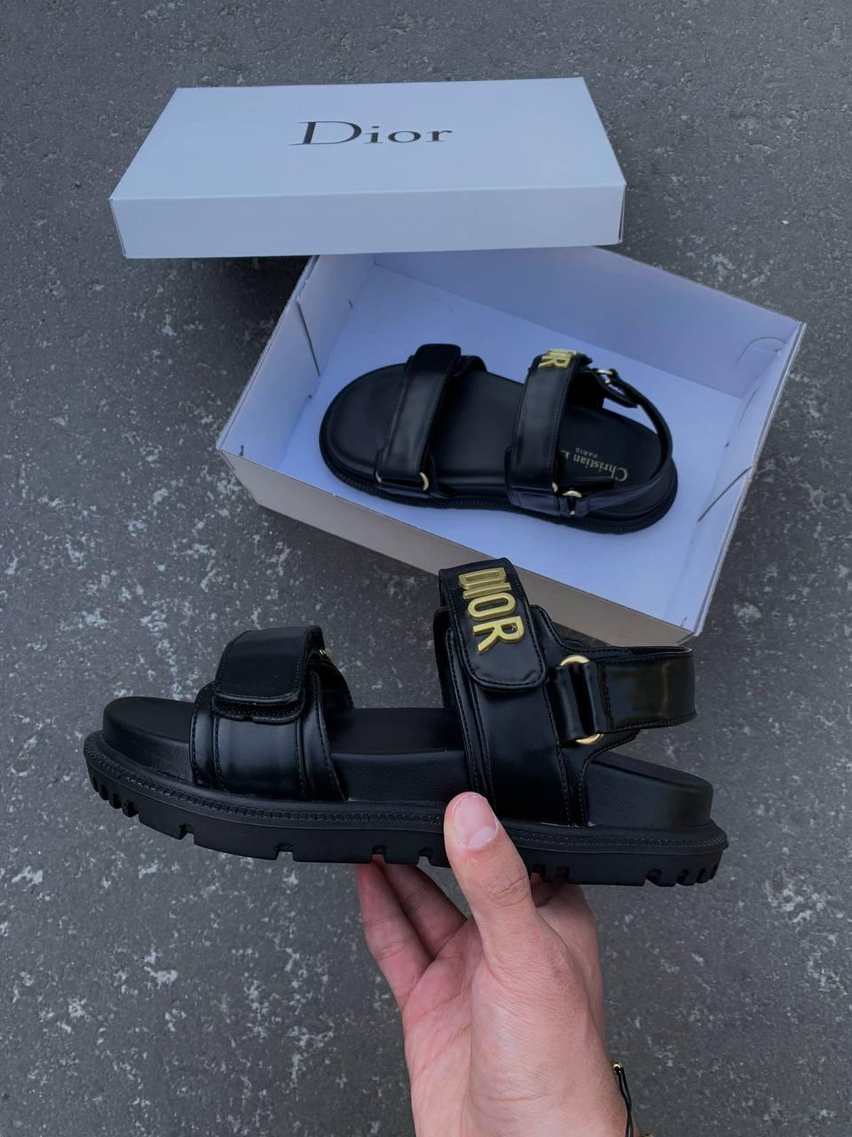 Dior Sandals Black Gold
