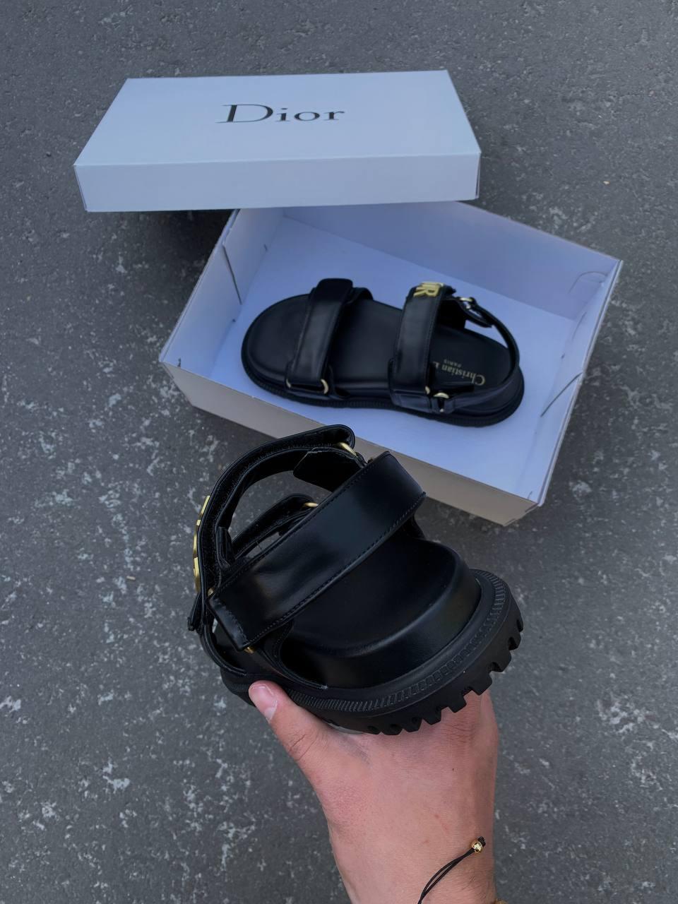 Dior Sandals Black Gold