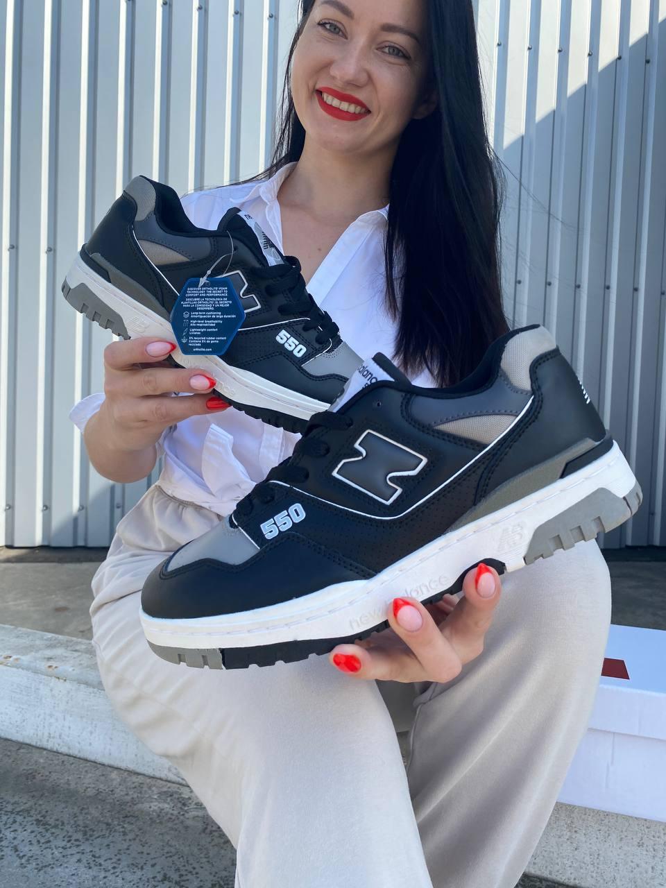New Balance 550 Grey Black