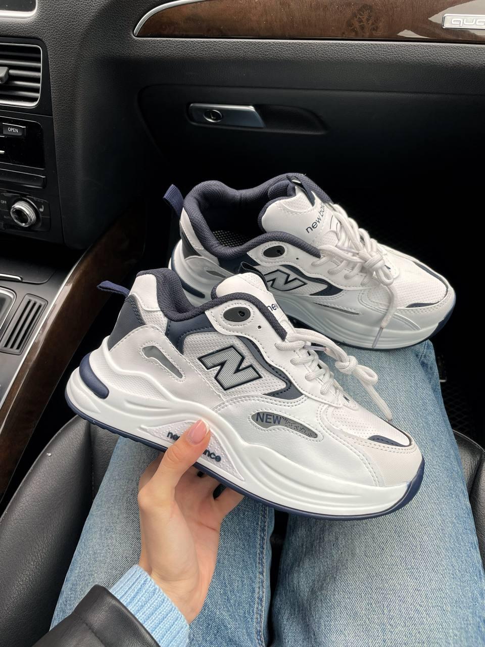 New Balance 990 White Blue Silver