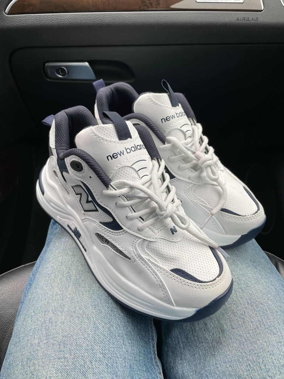 New Balance 990 White Blue Silver