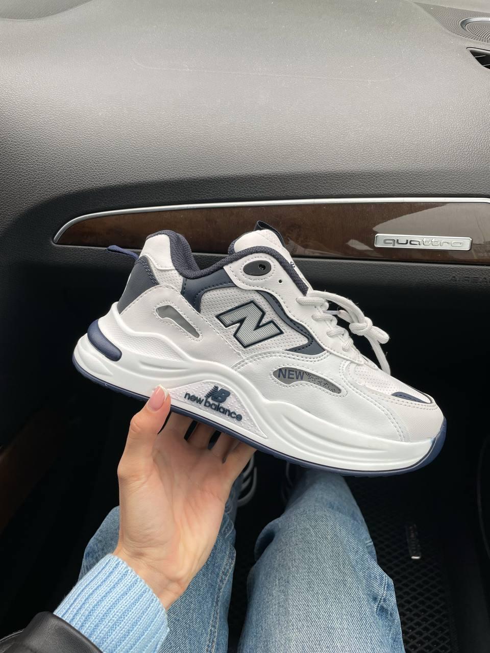 New Balance 990 White Blue Silver