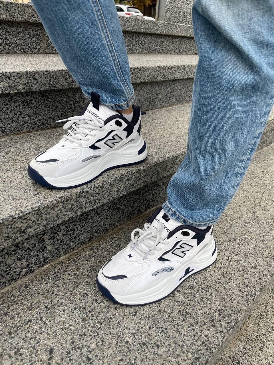 New Balance 990 White Blue Silver