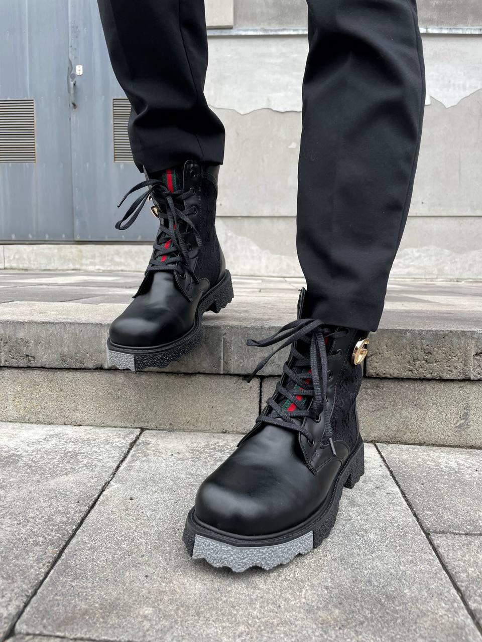 Gucci Boots Black Fur