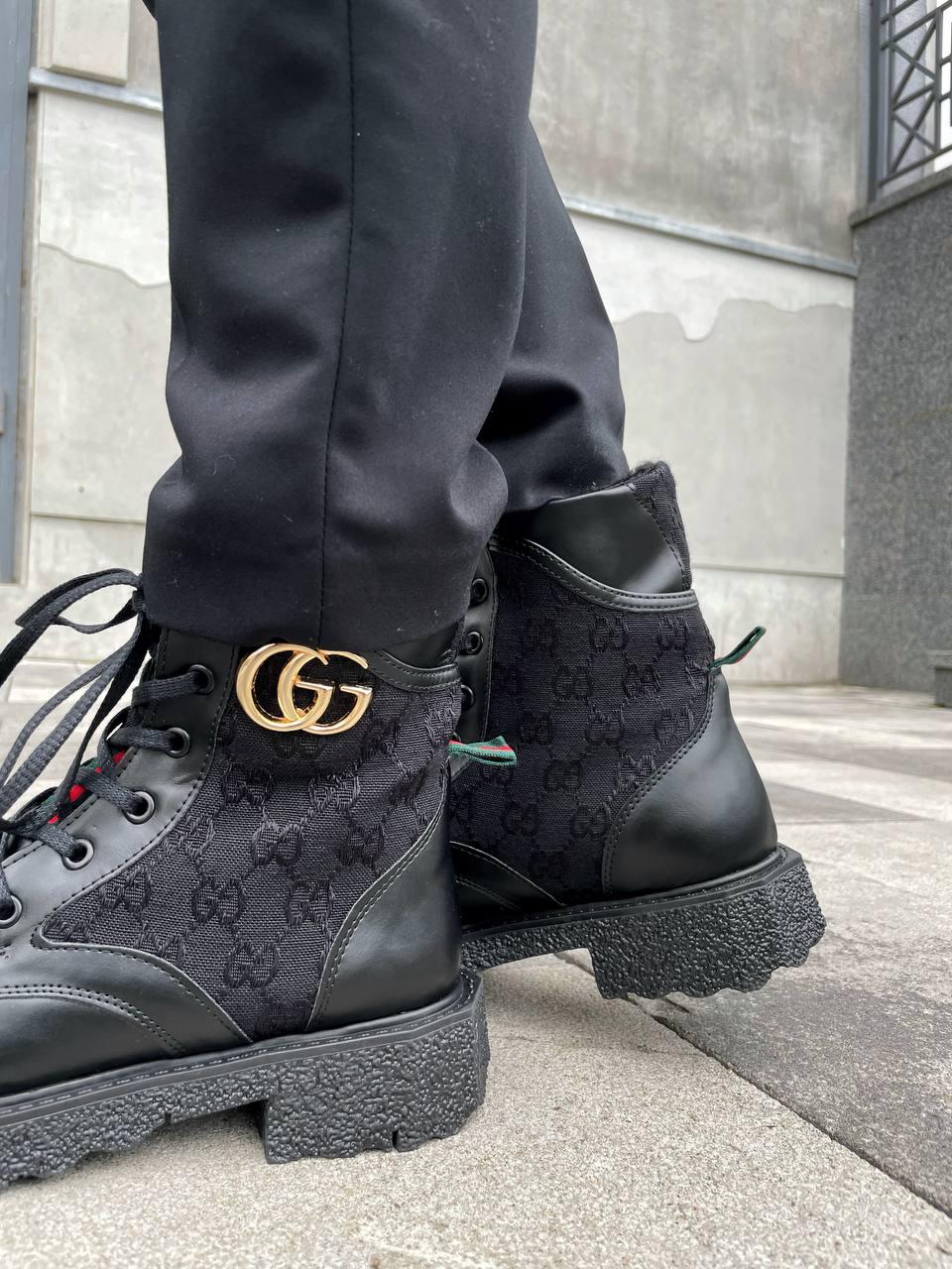 Gucci Boots Black Fur