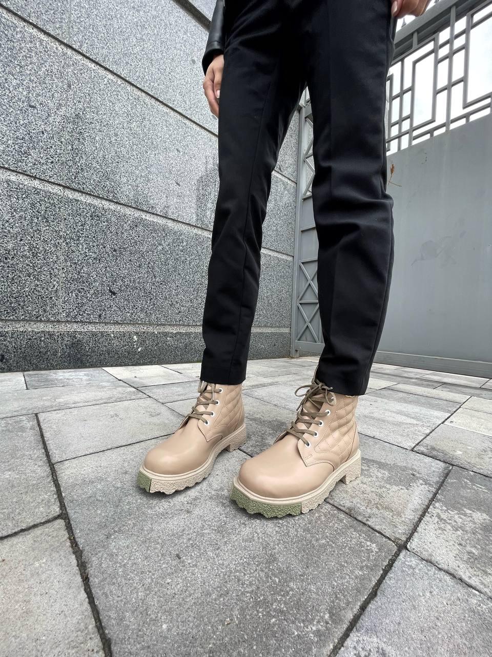 Chanel Boots Beige Fur