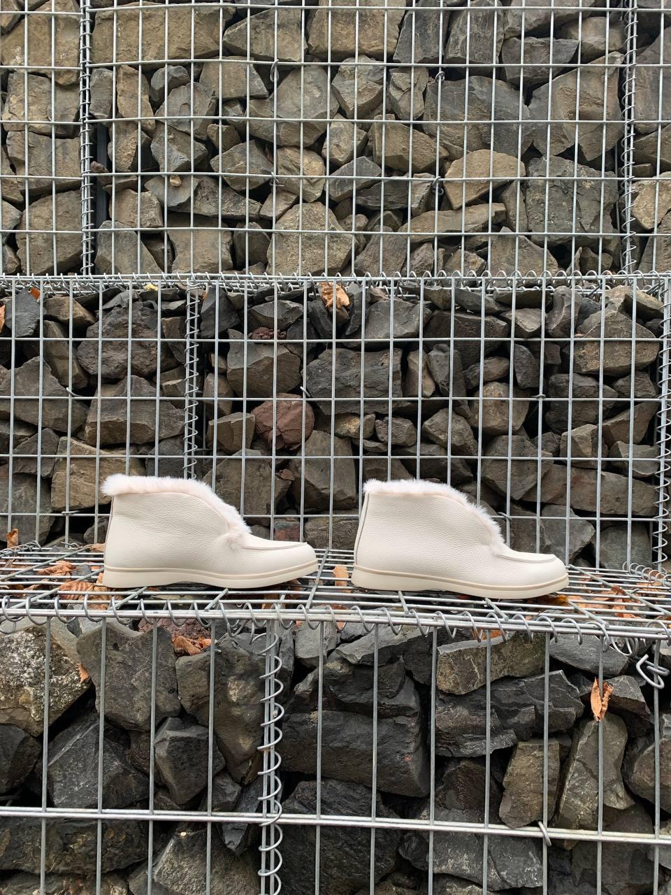 NoName Open walk loafer milk leather