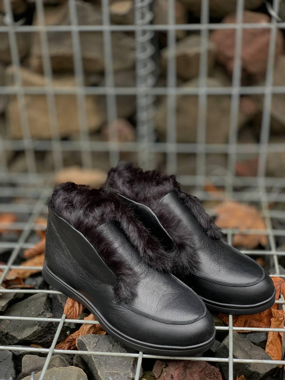 NoName Open walk loafer black leather