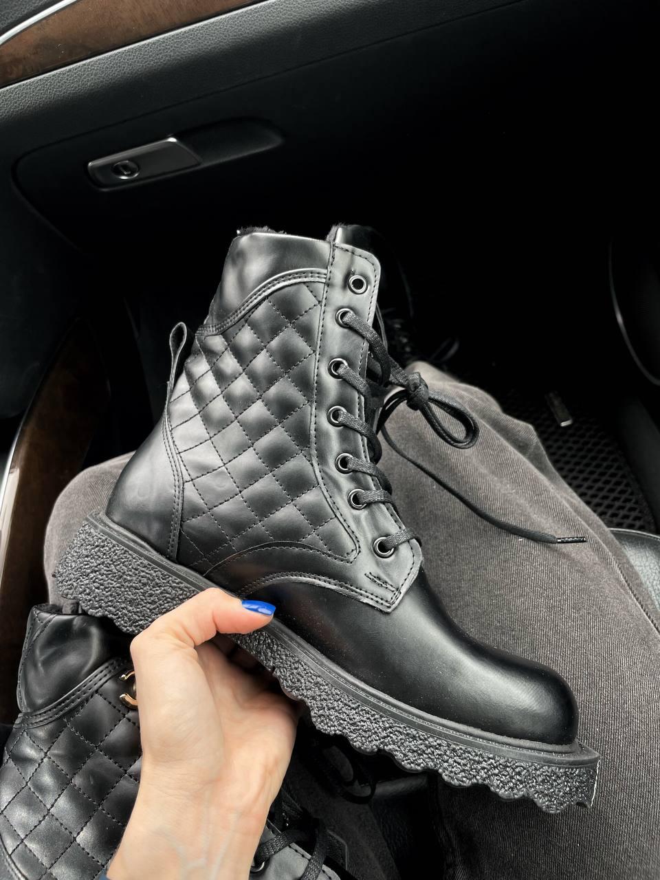 Chanel Boots Black Fur
