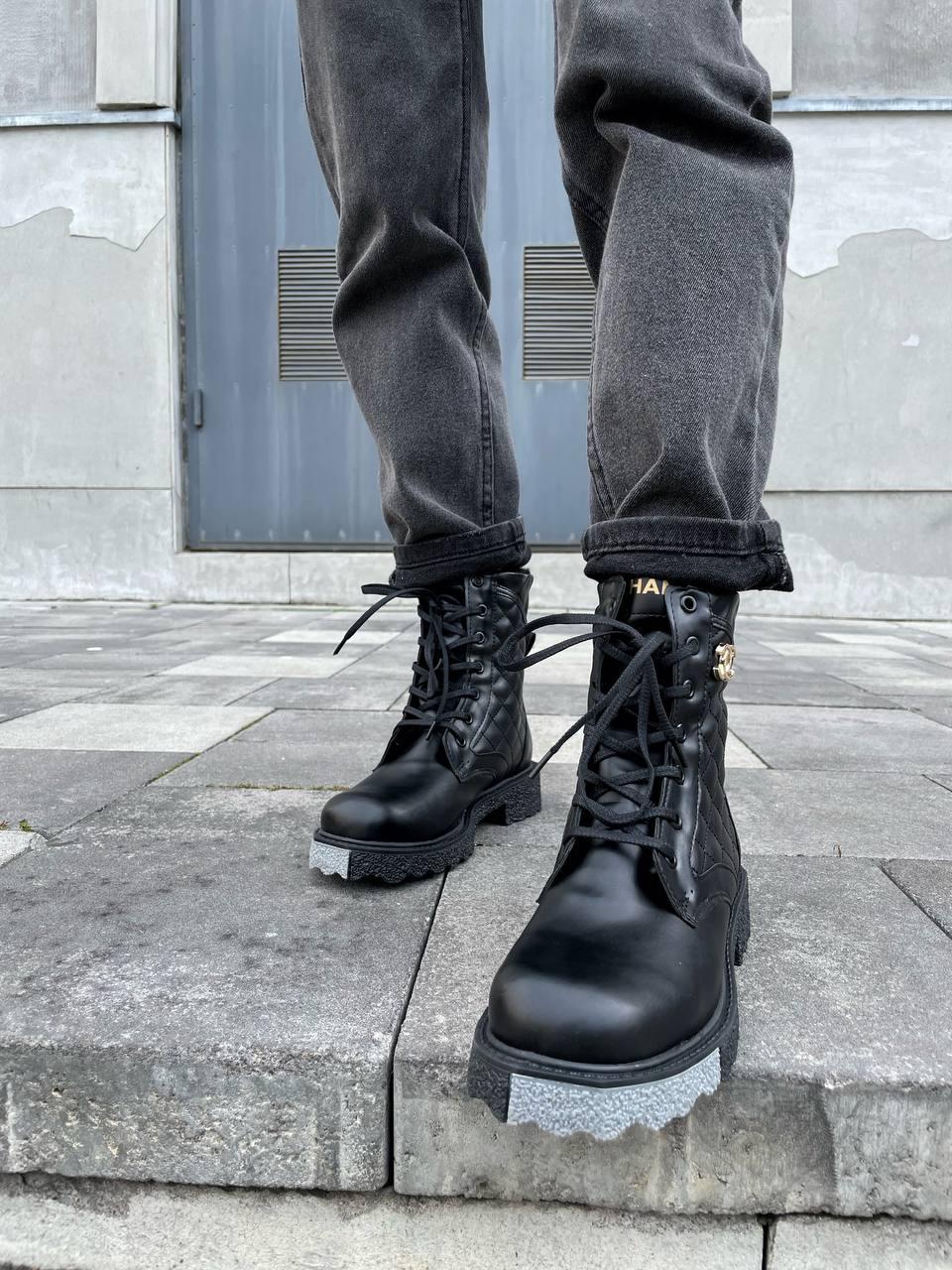 Chanel Boots Black Fur