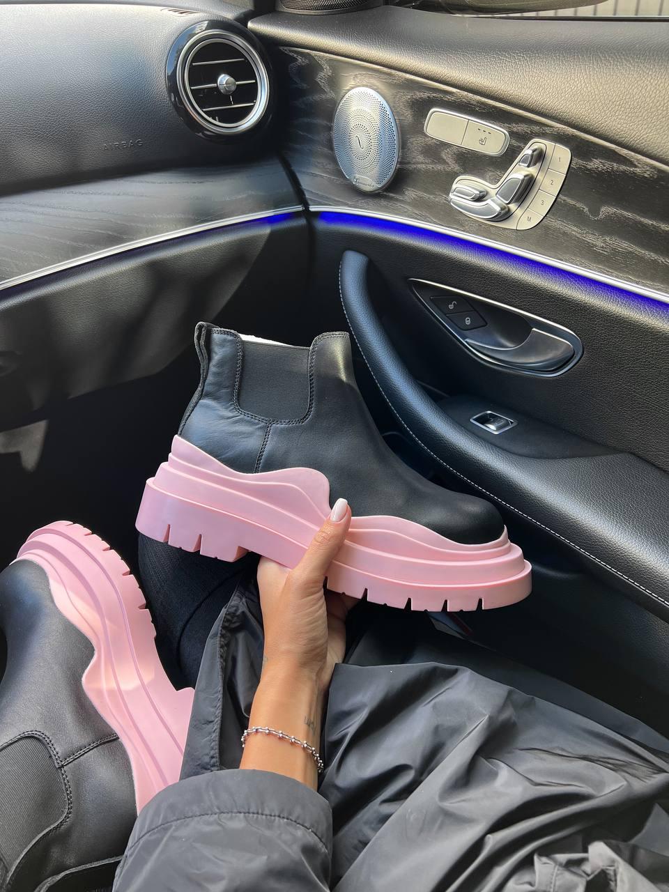 Bottega Veneta Low Black Pink