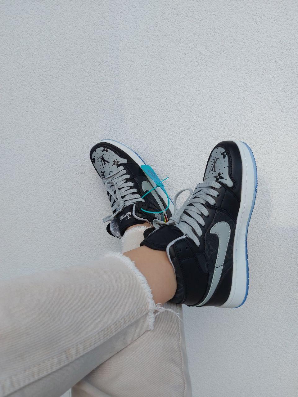 Nike Air Jordan Retro 1 x LV Grey Black
