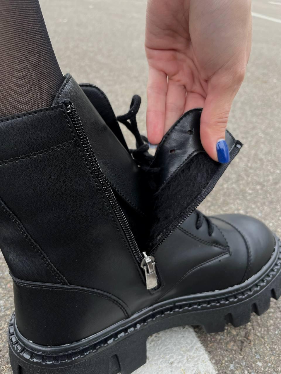 No Brand Boots Black Fur
