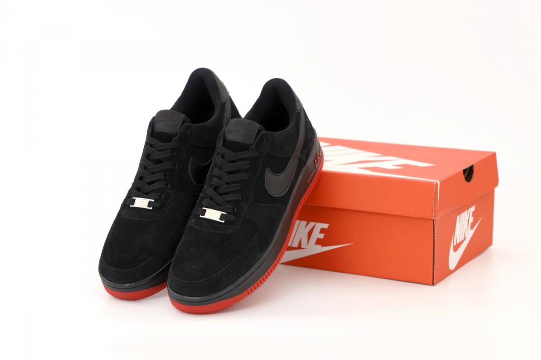 Nike Air Force 1 Black Red 3