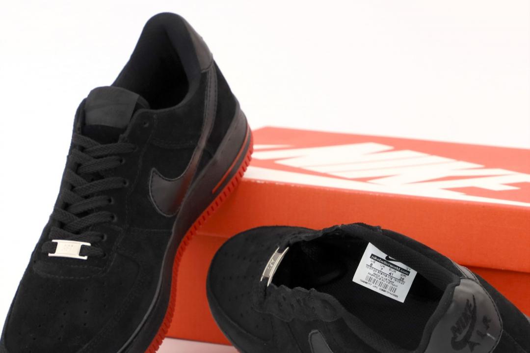Nike Air Force 1 Black Red 3