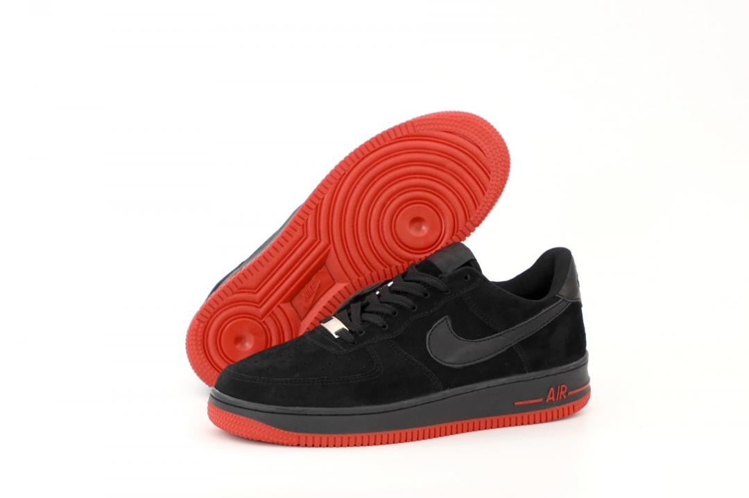 Nike Air Force 1 Black Red 3