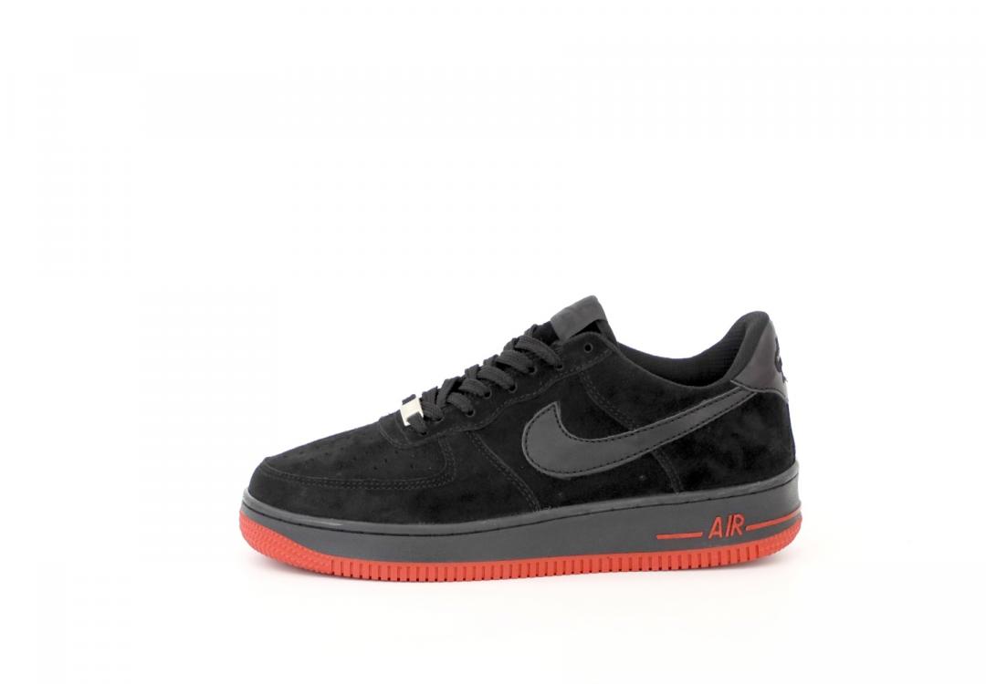 Nike Air Force 1 Black Red 3