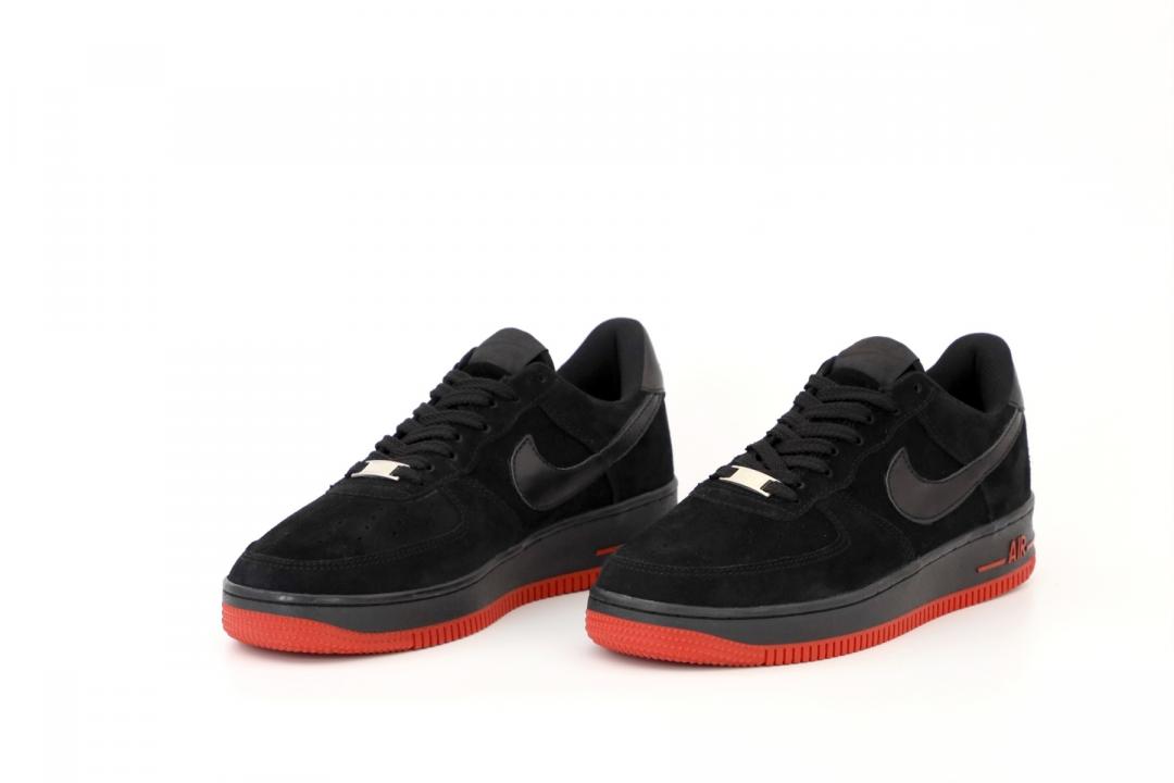 Nike Air Force 1 Black Red 3