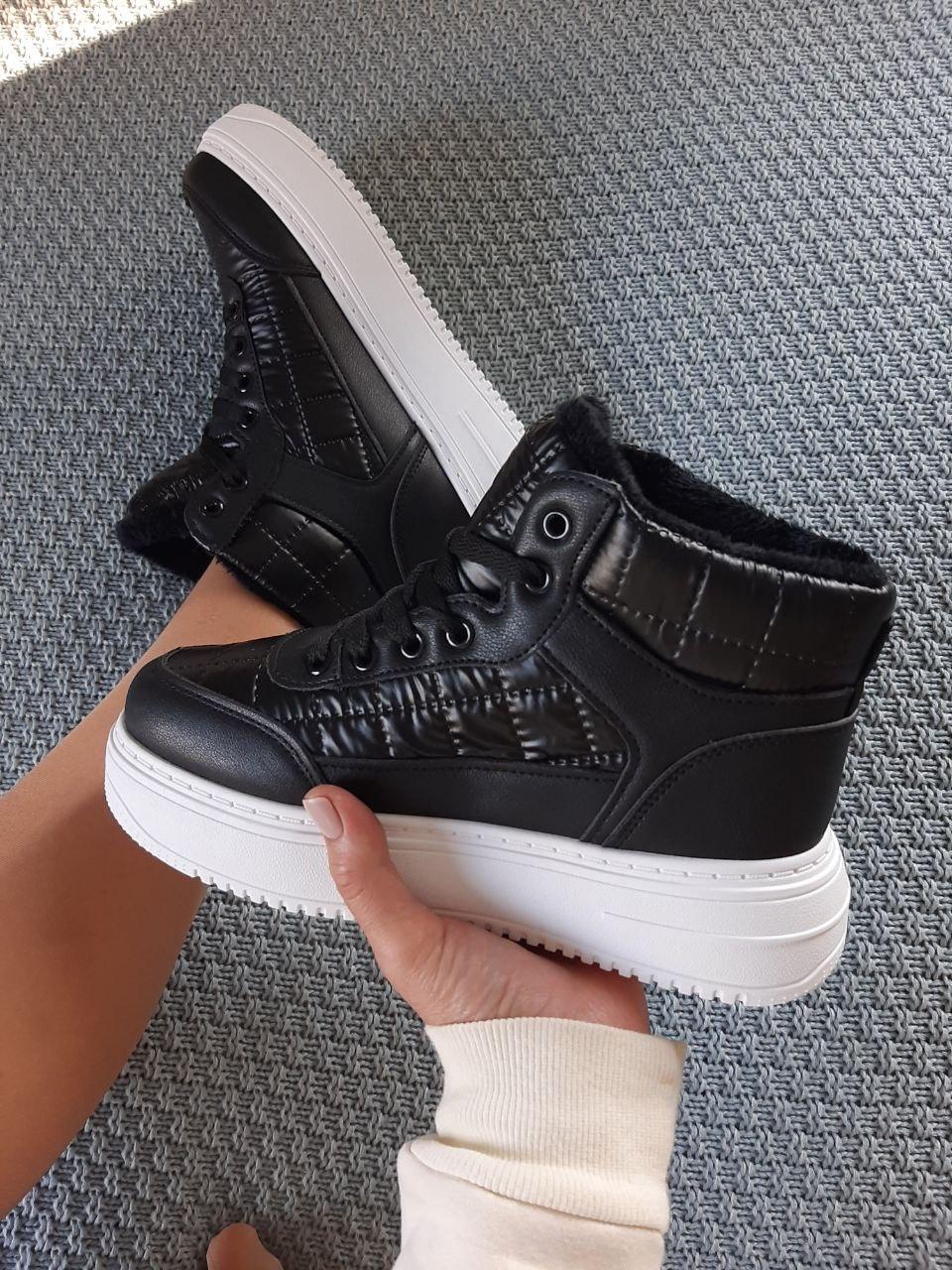 Shoes Winter Black White