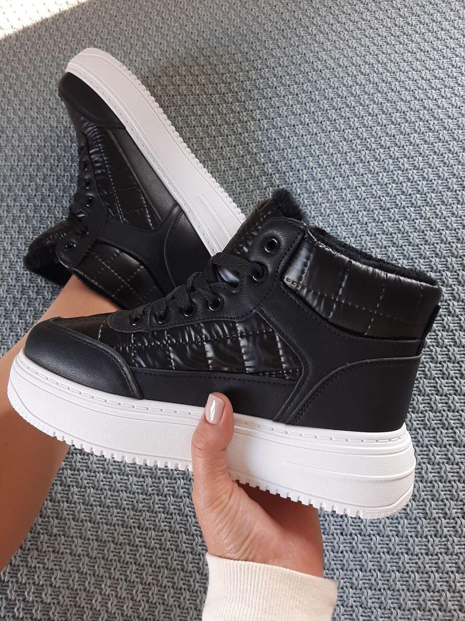 Shoes Winter Black White