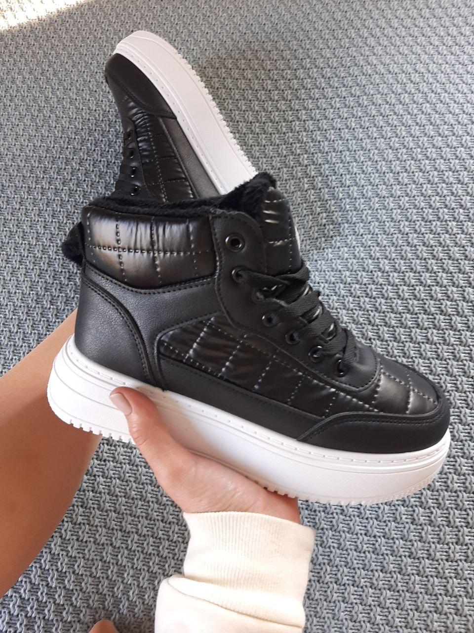 Shoes Winter Black White