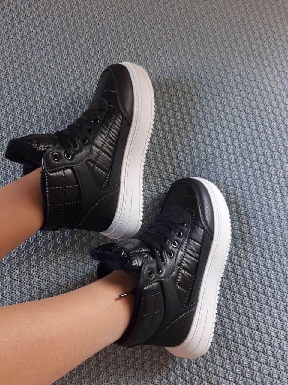 Shoes Winter Black White