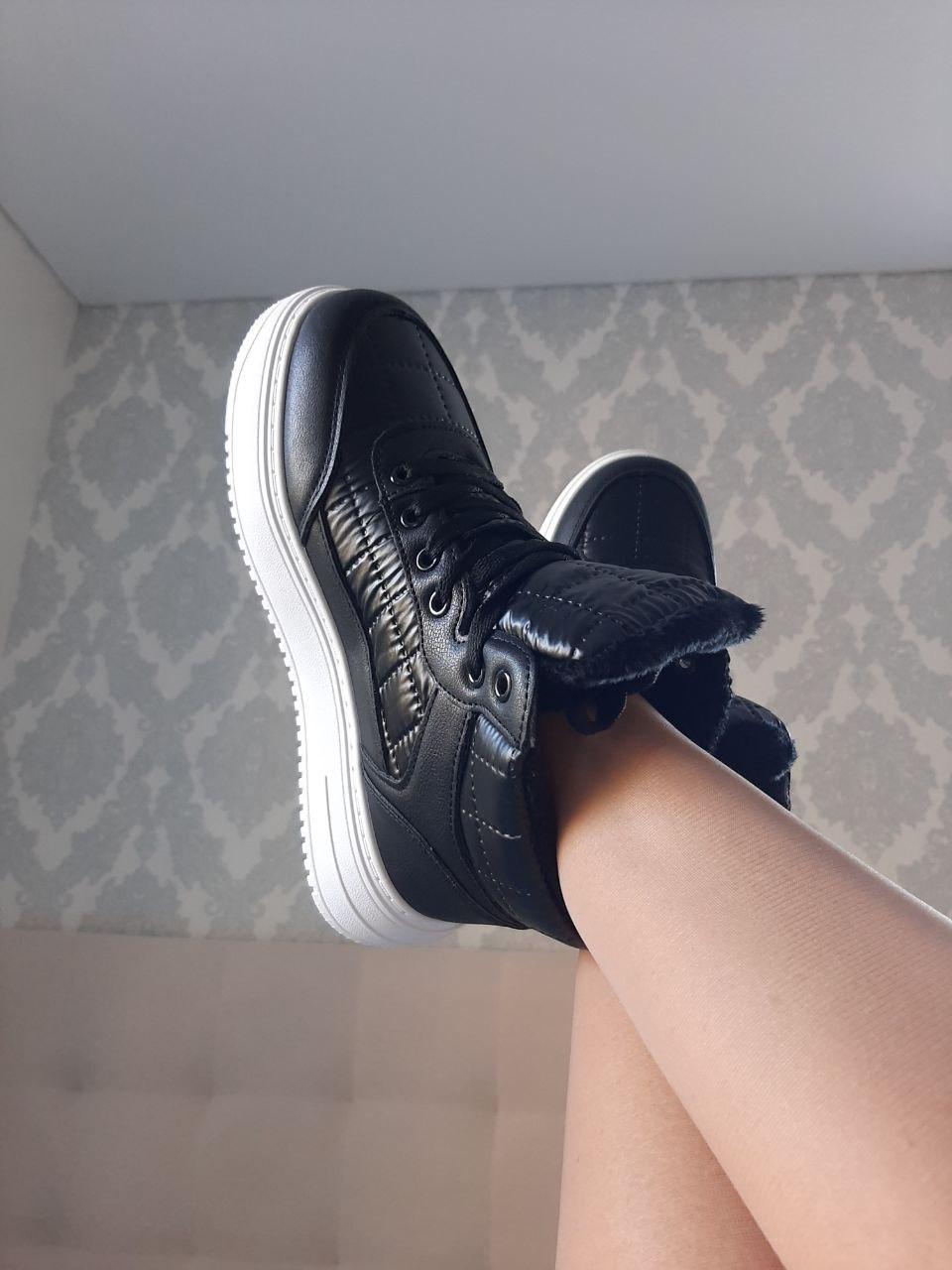 Shoes Winter Black White