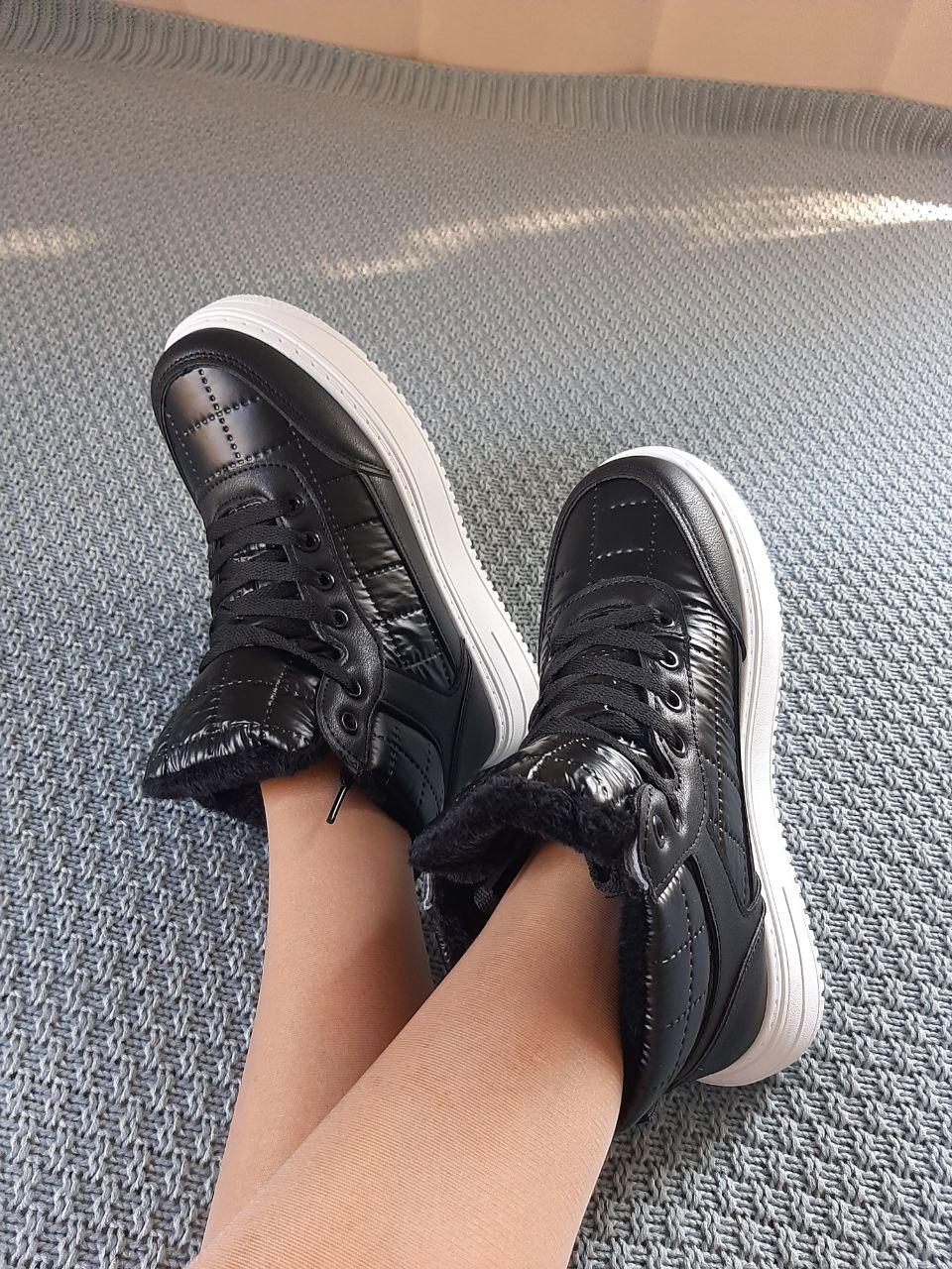 Shoes Winter Black White