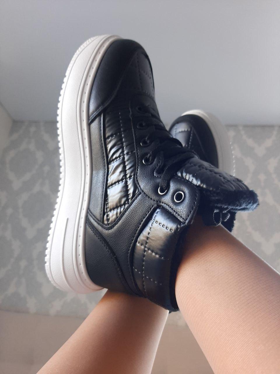 Shoes Winter Black White