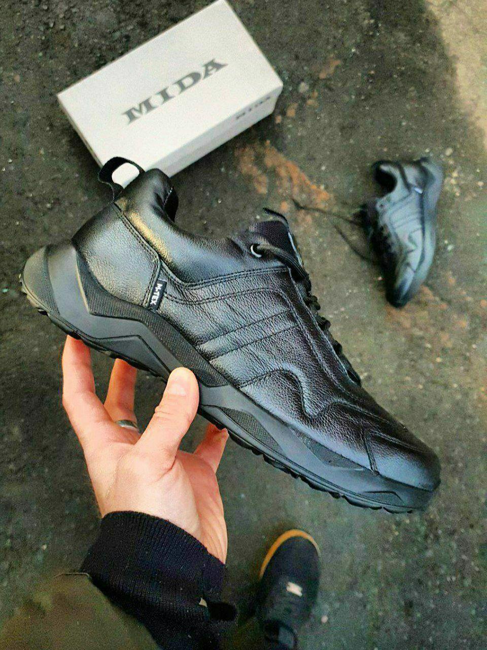 Mida Demi Leather Black