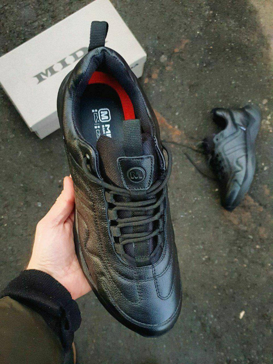 Mida Demi Leather Black