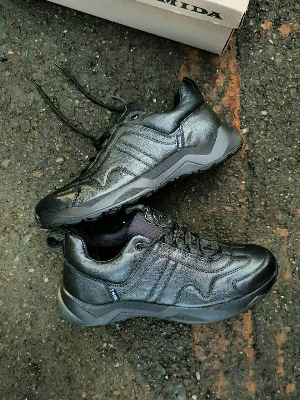Mida Demi Leather Black